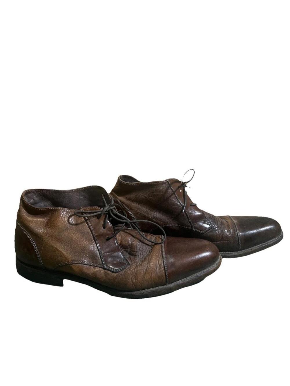 Vintage Cole Haan Bragano Made in Italy Chukka Boots Brown Leather Men Sz 9